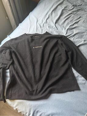 YoungLA 816 Terry Raw Cut Reversible Longsleeves - Black Wash